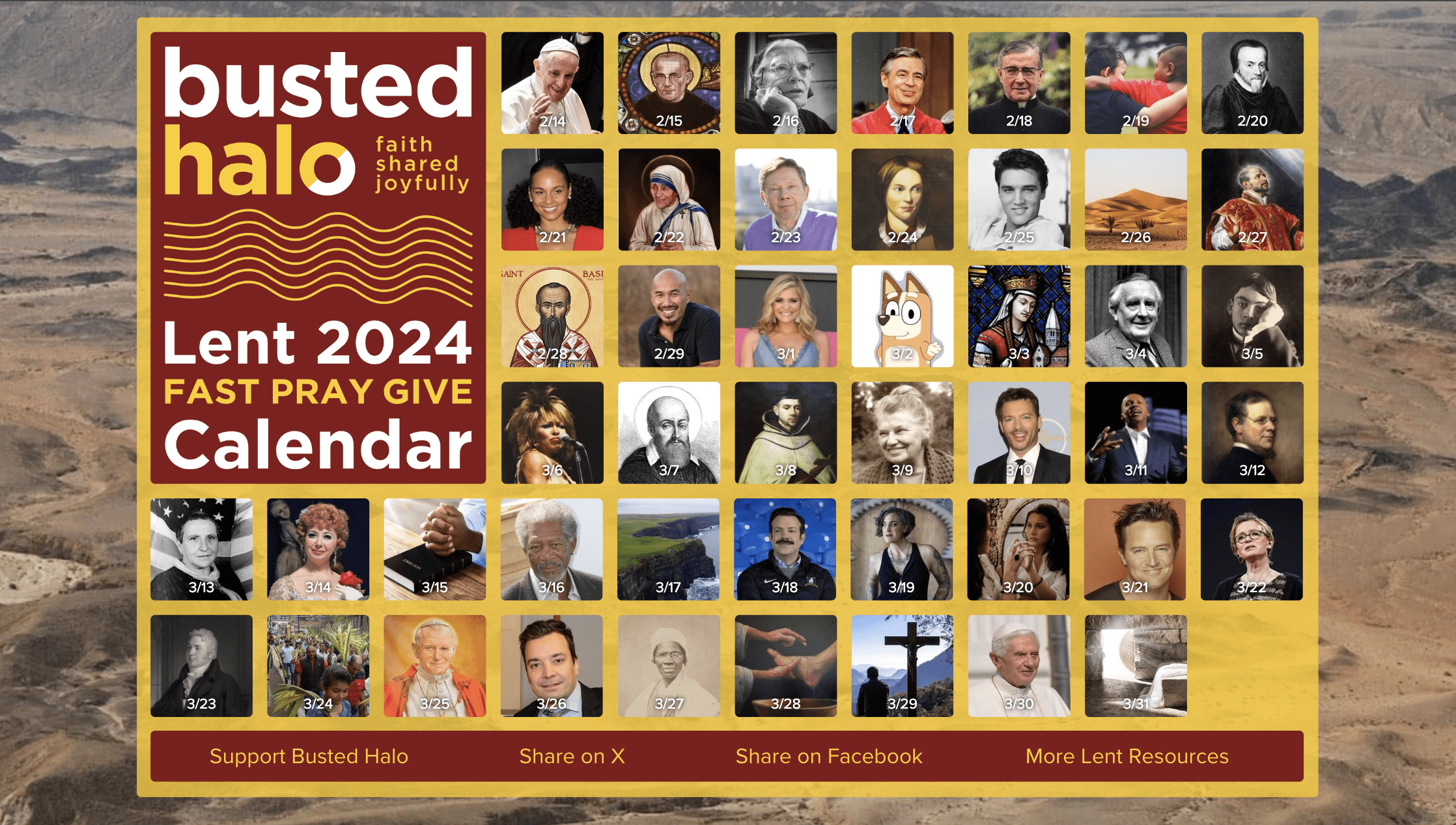 2024 Fast‧Pray‧Give Calendar